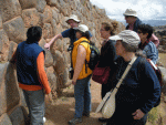 Participants check out the stonework of Sacsayhuaman