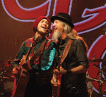 Pat Simmons and son performing Listen to the Music, Queenstown, NZ